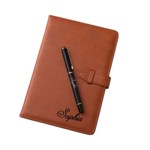 Branded Leather Notebook