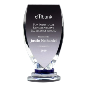 Crystal Award Trophy